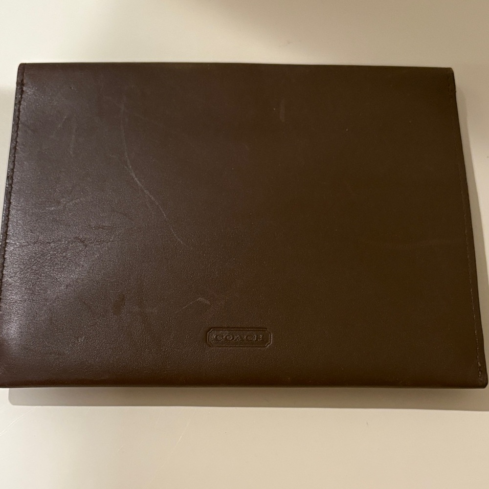 Coach Brown Leather Document Folio